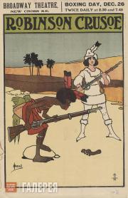 Хассл Джон. Рождественская пантомима «Робинзон Крузо». 1900-е 