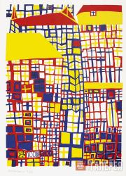 Friedensreich HUNDERTWASSER. No Title. 1953