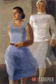 Vladimir Odintsov. Two Girls. 1933