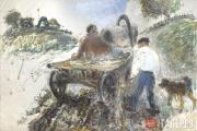Slepyshev Anatoly. A Cart with a White Coachman. 1998