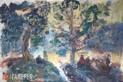 Slepyshev Anatoly. A Gathering on a Hillside. Bois de Boulogne. 1998