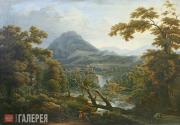 Matveyev Fyodor. Waterfalls. Sicily. 1814