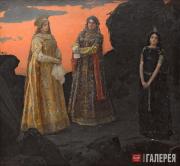 Vasnetsov Viktor. Three Tsarevnas of the Underworld. 1879-1881