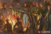 Lanceray Eugene E. Evening after Borodino. 1942