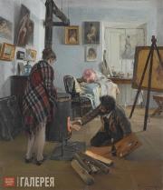 Illarion Prianishnikov. In the Artist’s Studio. 1890