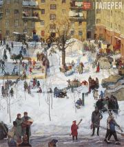 Igor POPOV. Our Courtyard. 1964