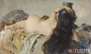 Serov Valentin. Female Model with Loose Hair. 1899