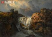 Шервуд Владимир. Водопад. Конец 1850-х Шервуд Владимир. Водопад. Конец 1850-х