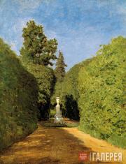 Levitan Isaaс. An Alley. Ostankino. Early 1880s