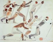 Deineka Alexander. Skiers. 1931