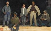 Popkov Viktor. Builders of the Bratsk Hydroelectric Station. 1960