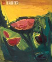 Старженецкая Ирина. Цветы и желтое небо. 2002
