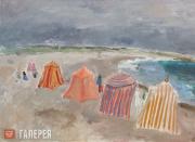 Falk Robert. Changing Stalls on the Beach. Brittany. 1934-1935 