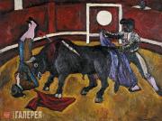Konchalovsky Pyotr. Bull Fighting. 1910