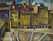 Konchalovsky Pyotr. Piazza del Signioria in Siena. 1912