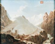 Lermontov Mikhail. A View of Krestovaya Mountain. 1837-1838