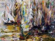 Kurasov Sergei. Masts Awaiting a Regatta. 1998 Kurasov Sergei. Masts Awaiting a Regatta. 1998