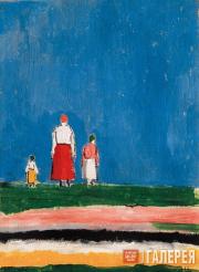Malevich Kazimir. Three Figures in a Field. 1913–1928