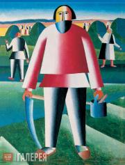 Malevich Kazimir. Haymaking. 1928-1929