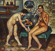 Mashkov Ilya. Models in the Studio. 1916