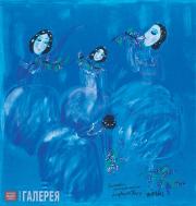 Medvedeva Yekaterina. Lilac ballet-dancers. 2001 