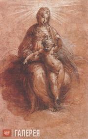 Parmigianino (Francesco Mazzola). Mary in the Clouds with the Child.
