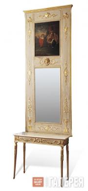 Mirror with pier table. Last quarter of the 18th century