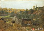 Levitan Isaaс. Landscape with a Mill (Autumn. Mill). 1888