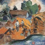 Alexei MORGUNOV. Country Landscape. 1910s