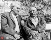 Pablo Picasso and Ilya Ehrenbourg. Mougins. 1966 Pablo Picasso and Ilya Ehrenbourg. Mougins. 1966