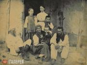 Nikolai Ge, A. Slyusareva with her son Ivan, Nikolai Ge, Jr, Peter Ge...