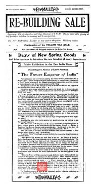 Advertisement for the Edward Malley & Co