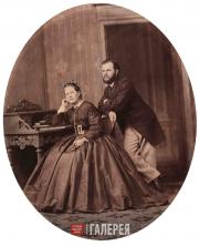 Nikolai Basnin and his wife, Ann Elizabeth Williams Moscow, 1872