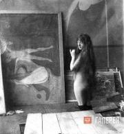 MODEL IN MUNCH’S STUDIO IN BERLIN. 1902 MODEL IN MUNCH’S STUDIO IN BERLIN. 1902