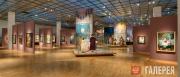 Exhibition hall interior, Tretyakov Gallery “Alexander Golovin. Fantasies of the