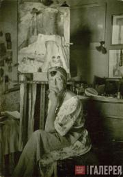 Marianne Werefkin in her studio. Ascona Marianne Werefkin in her studio. Ascona