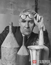 Portrait of Giorgio Morandi in his studio. 1953 Portrait of Giorgio Morandi in his studio. 1953