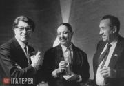 Tahir Salahov and Yves Saint Laurent at the opening of the exhibition Moscow. 1986 Tahir Salahov and Yves Saint Laurent at the opening of the exhibition Moscow. 19