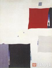 Viktor PIVOVAROV. Composition with Red Square. 1974 