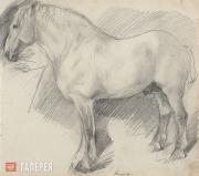 Plastov Arkady. The Stallion “Veresk”. Mid-1930s