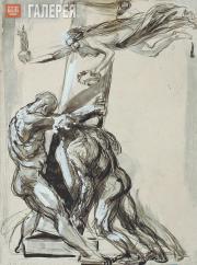 Plastov Arkady. Heroes Erect a Column in the Temple of Nike as She Crowns Them. 
