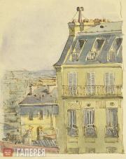 Polenova Yelena. Yelena Polenova’s drawing in her letter from Paris to her mothe