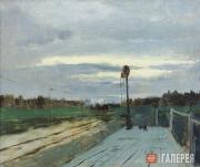 Levitan Isaaс. Way Station. 1880s
