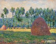 Monet Claude. Haystack near Giverny. 1884-1889