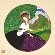 Anna REMIZOVA (aka “Miss”). Lady with Flowers. 1913