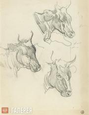 Serov Valentin. The Head of a Bull. 1910