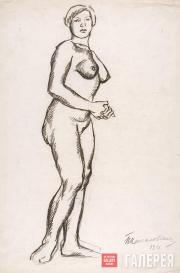 Konchalovsky Pyotr. Standing Female Model. 1911