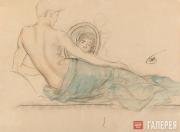 Petrov-Vodkin Kuzma. Nude with a Mirror