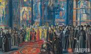 Korin Pavel. A sketch for the painting “The Passing of Rus’”. 1935-1959