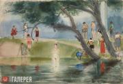 Vladimir MILASHEVSKY. Female Bathers. Kuskovo. 1938